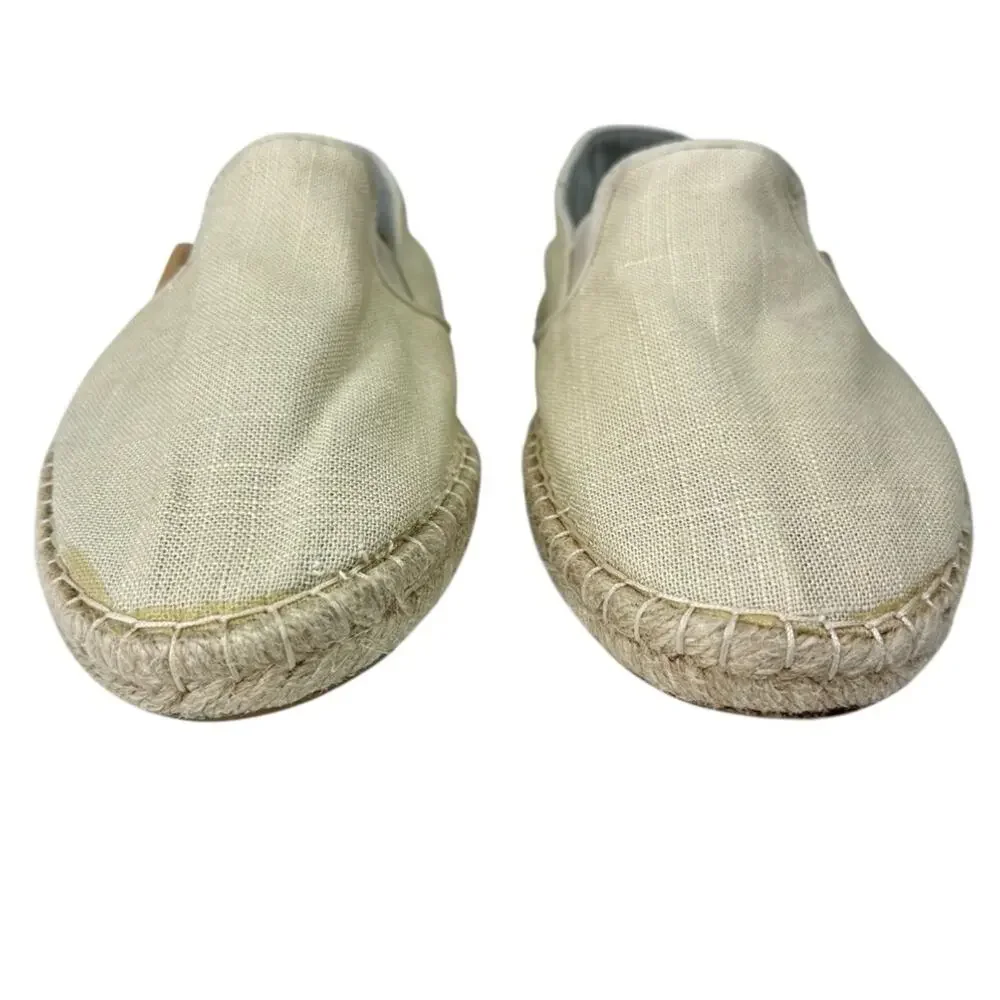Olukai Kaula Pa'a Kapa Espadrille Slip On Shoes Beige Size 7.5